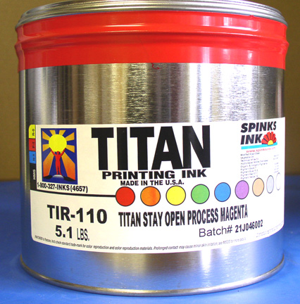 (image for) TIR-110 Titan Stay Open Process Magenta 5.1 lbs.